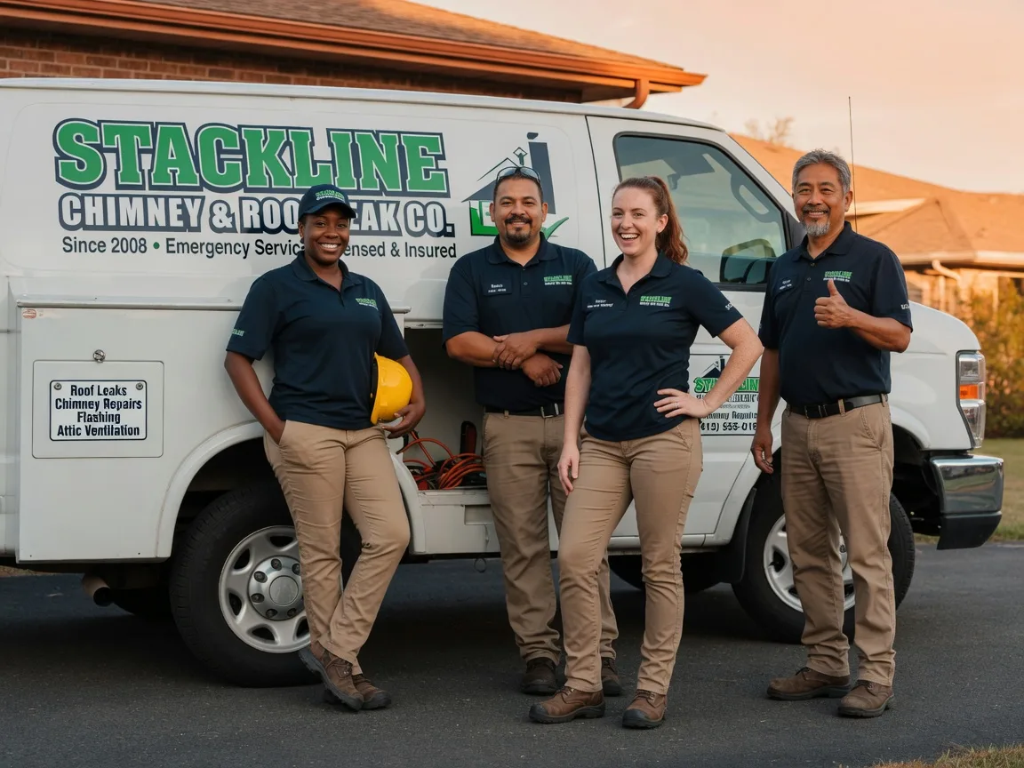 Chimney flashing repair company in Woodman, WI